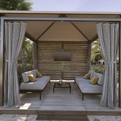CAD Drawings BIM Models Cabanas By Academy VIP Cabana